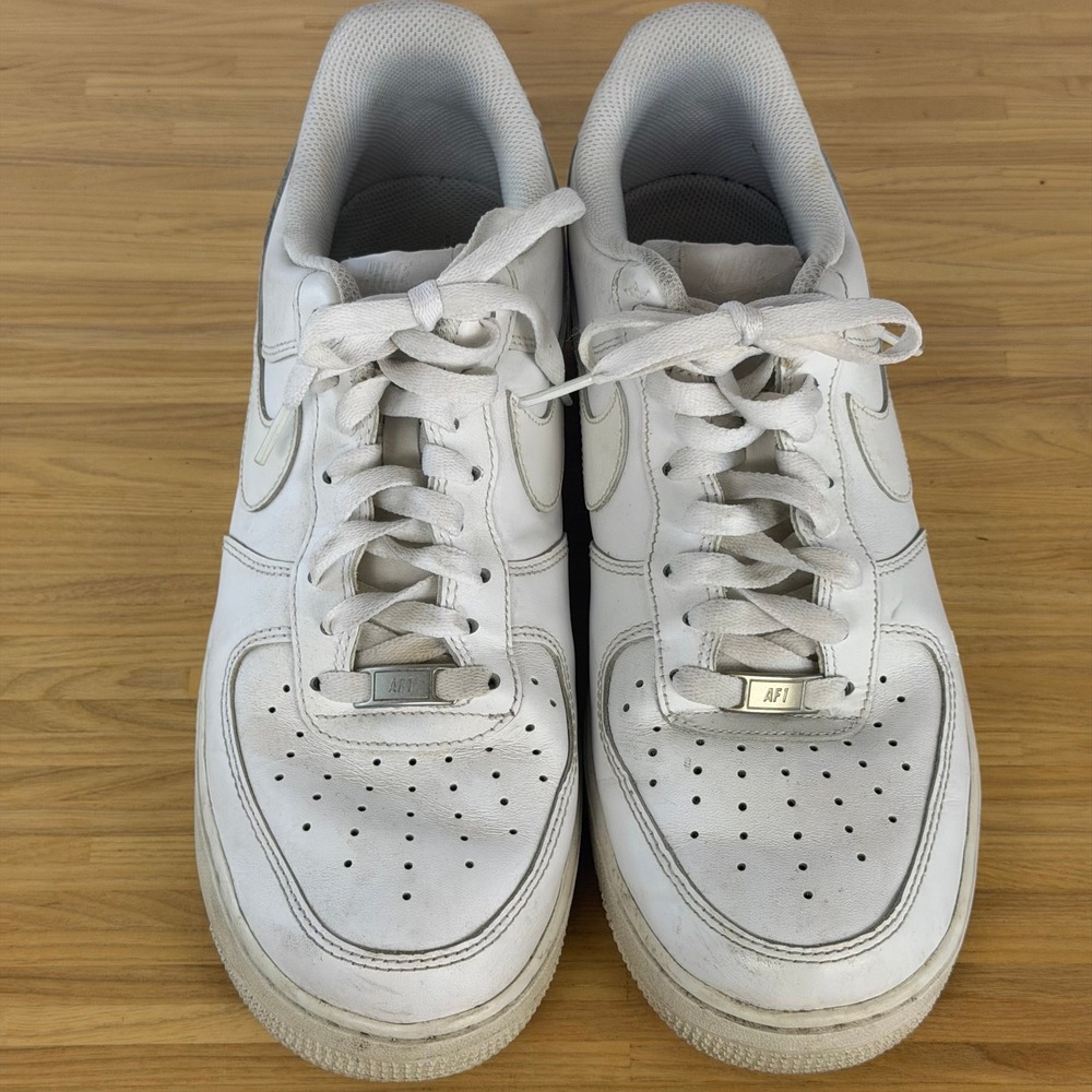 Nike Air Force 1 Low 07 Shoes Mens Size 10.5 Triple All White Sneaker 315122-111